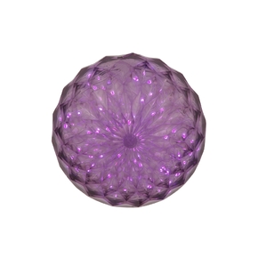 LED Crystal Ball Purple 6"