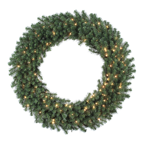 8' Douglas Fir Wreath LED