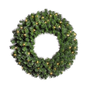 Douglas Fir Wreath LED 24" 