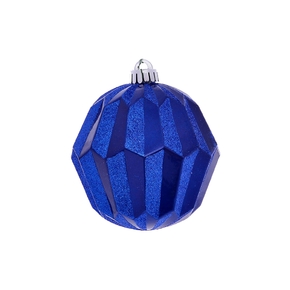 Elara Sphere Ornament 5" Set of 3 Blue