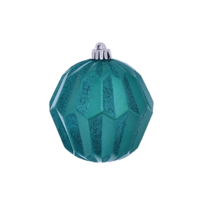 Elara Sphere Ornament 5.7" Set of 3 Teal