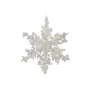 Blizzard Snowflake Ornament 5" Set of 6