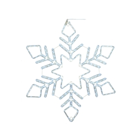 LED Ropelight Fancy Snowflake 48"