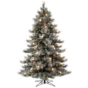 7.5' Frosted Sugar Pine Full Warm White LED