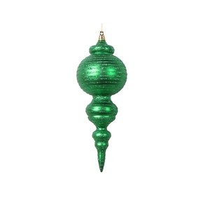 Giselle Finial Ornament 10" Set of 2 Green
