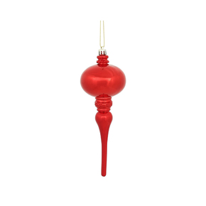 Grace Finial 8" Set of 3 Red
