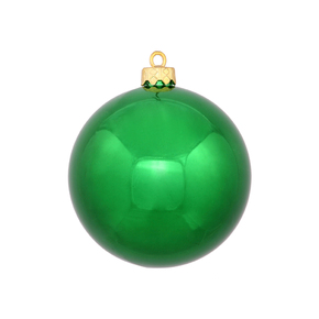 Green Ball Ornaments 2.75" Shiny Set of 12