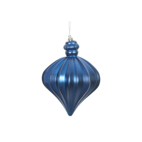 Isabel Onion Ornament 6" Set of 4 Blue