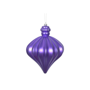 Isabel Onion Ornament 6" Set of 4 Purple