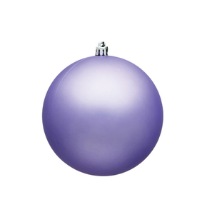 Lavender Ball Ornaments 4" Matte Set of 6