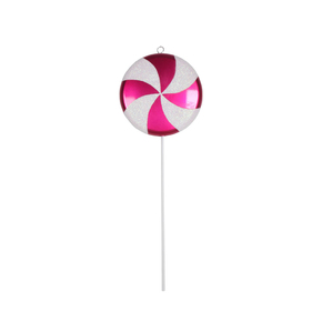 Lollipop Ornament 17" Hot Pink