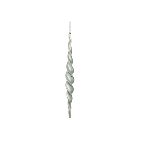 Luna Icicle Ornament 14.6" Set of 2 Pewter