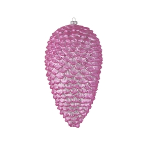 Pinecone Ornament 7" Set of 4 Pink