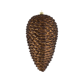 Pinecone Ornament 7" Set of 4 Truffle