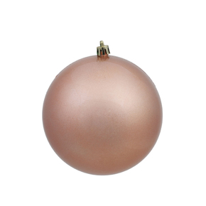 Rose Gold Ball Ornaments 3" Candy Finish Set of 12