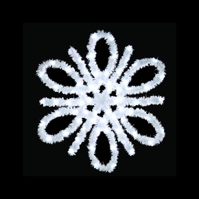 Spiral Snowflake Pole Mount 4.5'