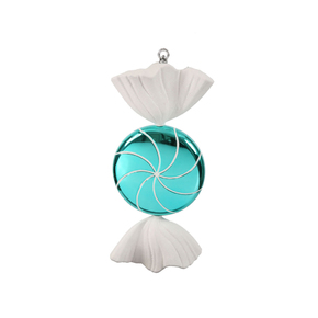 Sugar Candy Ornament 18.5" Turquoise