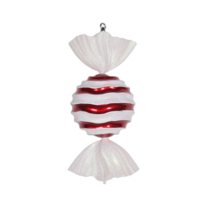 Wavy Stripe Peppermint Ornament 18.5" 