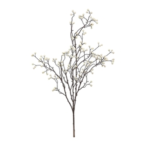 Currant Berry Branch 31" Set of 6 Cream