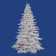 9' Flocked White Spruce Full Warm White LED Lights